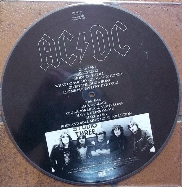 Ac/Dc, Back In Black - LP Picture Disc (Neu und originalverpackt) in ...