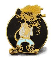 U157 - Pin Coole Ratte mit Handschellen von Genfer Polizei