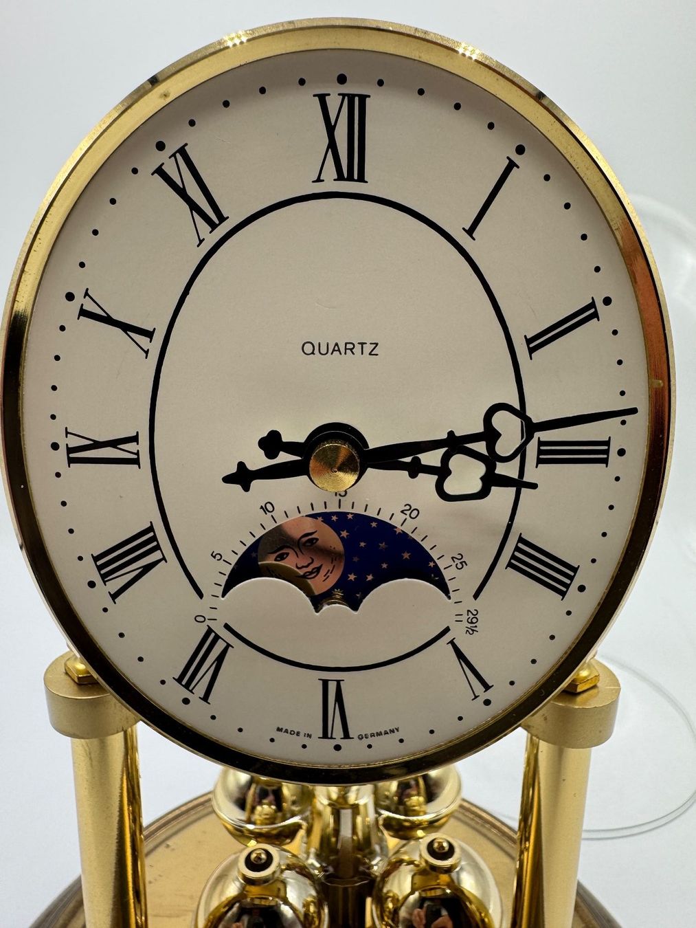 Orologi: Tischuhr mit Glasdom, Mondphase, Quartz – Usato da Sachseln venduto da BONATI01 2
