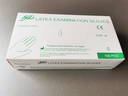 3 x 100 neue Latexhandschuhe Gr. M, OVP /Untersuchungshansch