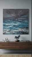 Gemälde Meer Gewitter handmade 80×80