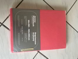 Jersey Fixleintuch rot 90x190 bis 100x200 cm