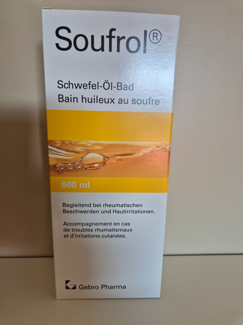 Sonstige Körperpflege: Soufrol Schwefel-Öl-Bad 800 ml neu – Neu und originalverpackt aus Dietikon von grafad