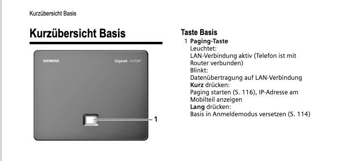Gigaset Telefone: Gigaset C470IP Basisstation – Gebraucht aus Richterswil von Aep 1
