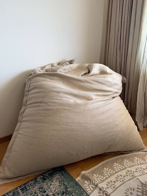 Cuscini: Pouf XL en lin 140x130cm – Usato da  venduto da