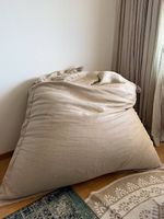 Pouf XL en lin 140x130cm