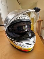 HJC Ghost Rider Integral Helm mit speziellem coolen Cover