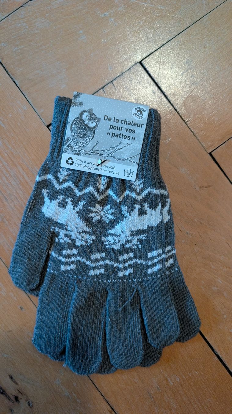 Guanti & manicotti: Handschuhe Damen grau Hirschmuster  neu – Nuovo e nell'imballaggio originale da Rorschach venduto da Obi-Wan85