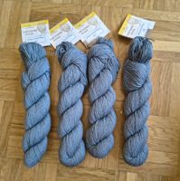 4x Rosy Green zertifizierte Bio Merino Wolle