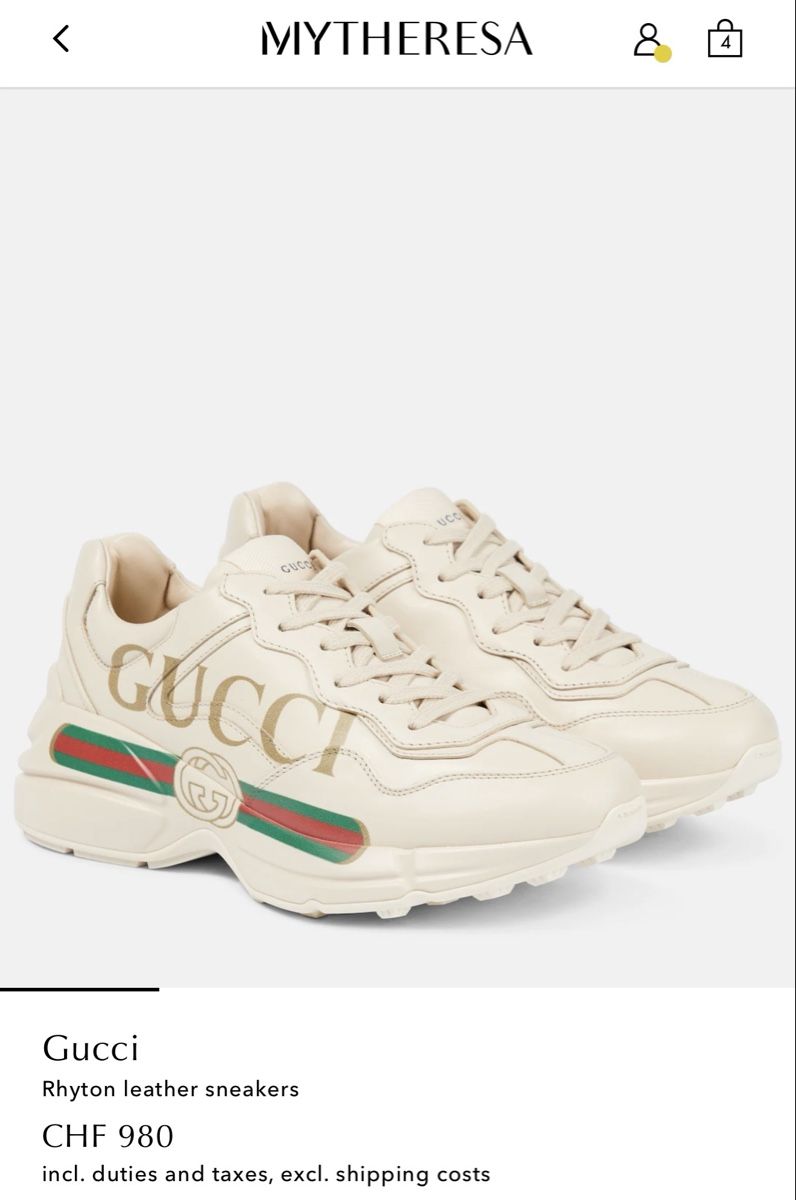 Gucci Scarpe da uomo: Gucci Sneaker Gr39 Neupreis 980. – Usato da Diepoldsau venduto da Liliana1944 4