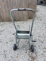 Gartenschlauchwagen Metall mit Griff und Rädern