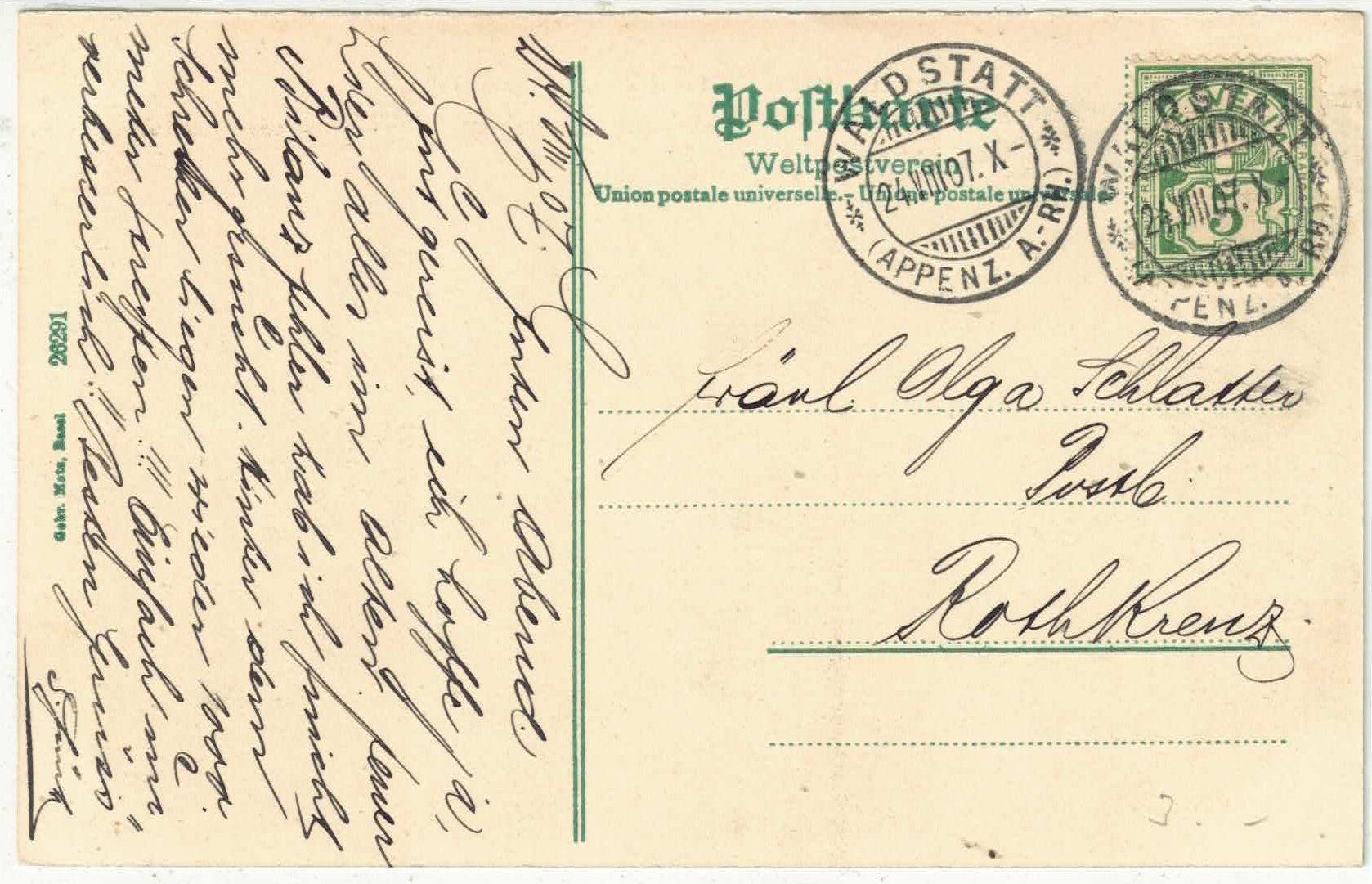 Cartes postales: Waldstatt - Generalansicht – D'occasion à Ettingen par Kartenplanet 1
