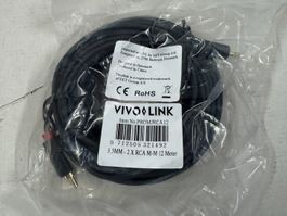 VIVOLINK Kabel  Klinke 3.5MM - 2 X RCA M-M 12m (X1202)