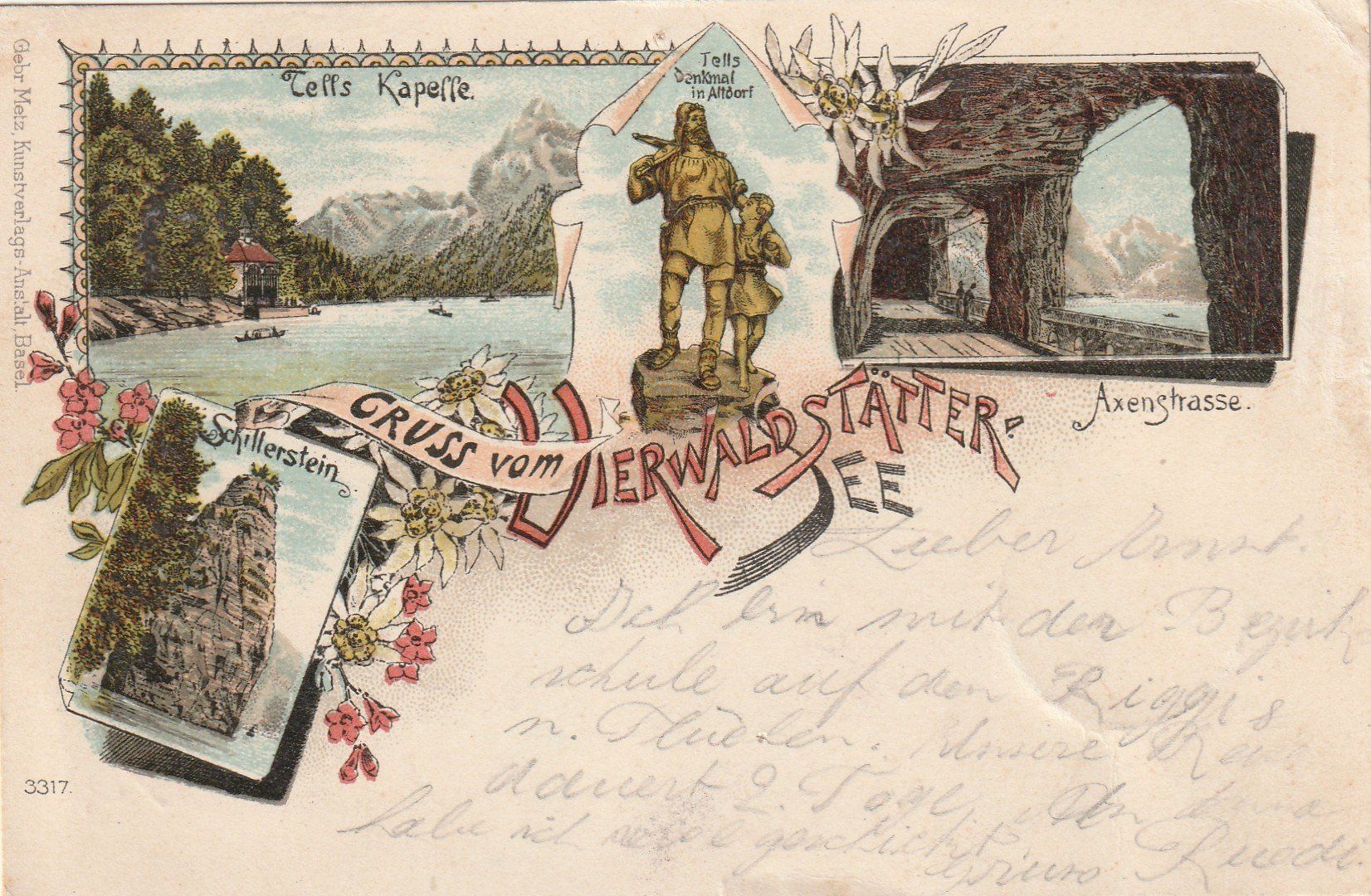 Cartoline postali: Vierwaldstättersee Litho – Usato da Rorschacherberg venduto da fratovi2