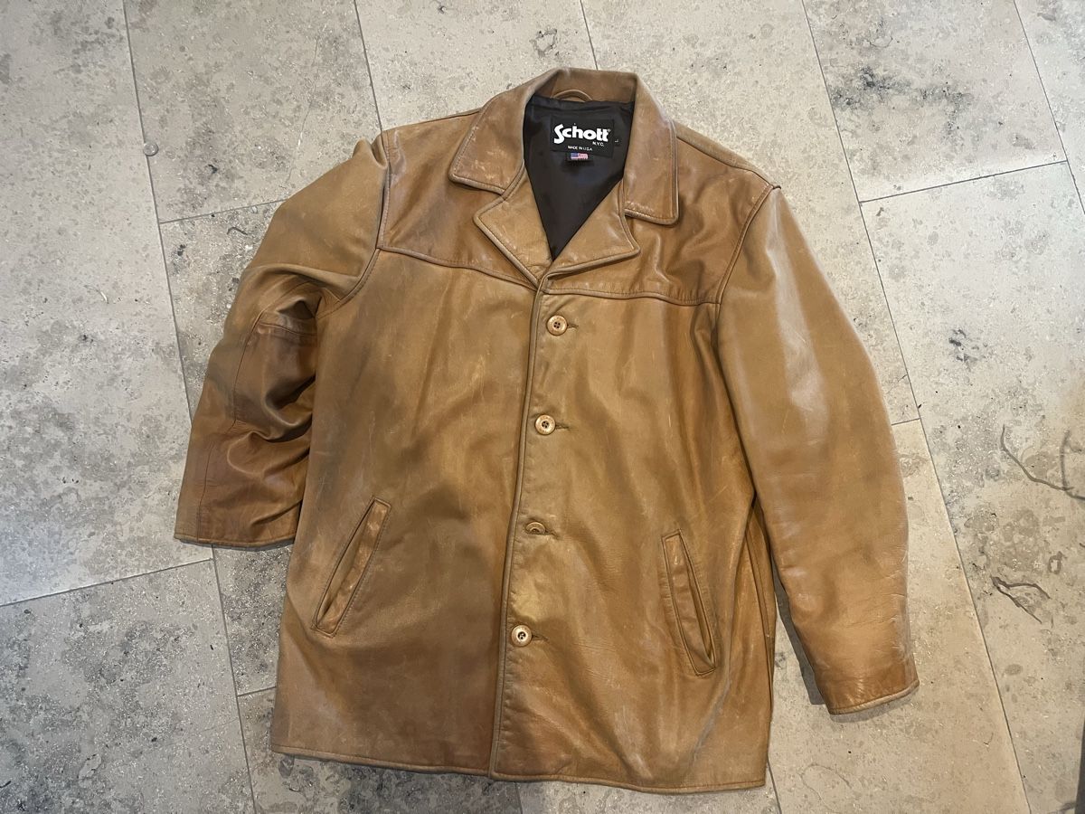 Schott Jacken: Schott Lederjacke L – Gebraucht aus Gockhausen von Turmfalken