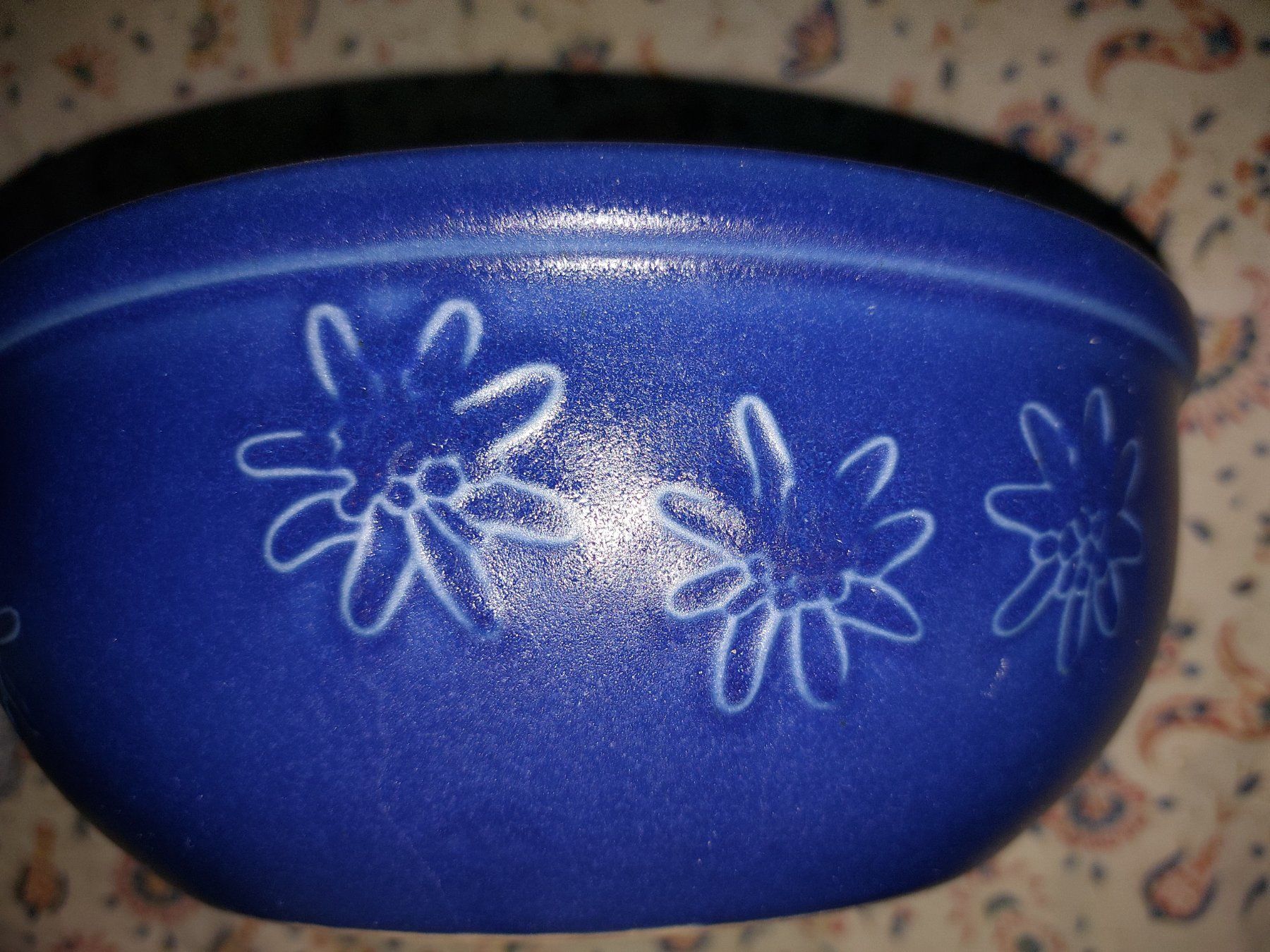 Töpfe: Blaues Caquelon mit Edelweiss-Motiv – Gebraucht aus Horgen von Angel0010 2