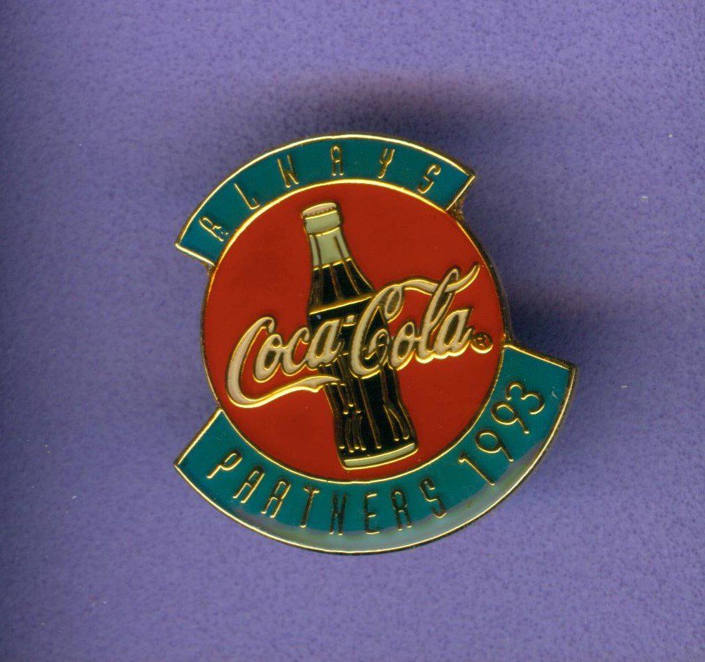Coca-Cola Placchette & Badge: Coca Cola  PARTNERS  1993 – Usato da Winterthur venduto da Sammleroase