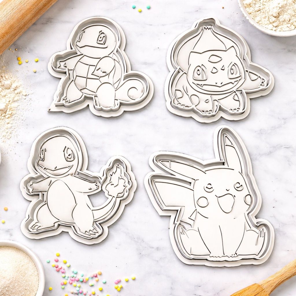 Moules à gâteaux: Pokémon Cookie Cutter Set (4 Pieces) – Neuf avec emballage d'origine à Gandria par PokeBrothersCH