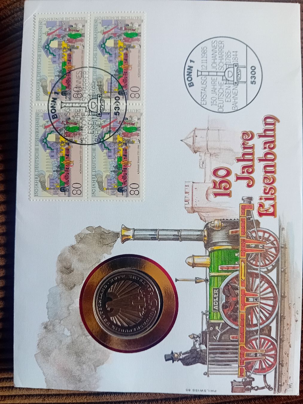 Tutti le monete: Muenzbrief 5 Mark 150 Jahre Eisenbahn – Nuovo (secondo la descrizione) da Muralto venduto da Alex1912