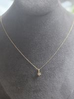 18 Karat Gold Diamanten Anhänger und 585 Gold Kette