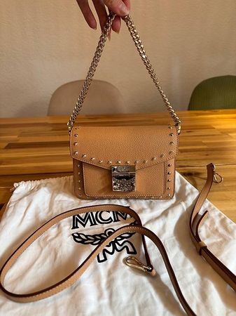 MCM Patricia Studded Outline Park Avenue Crossbody Mini