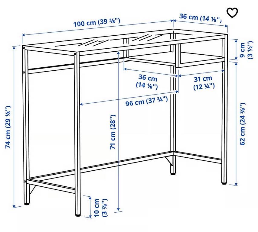 Scrivanie: IKEA VITTSJÖ Schreibtisch Weiss – Usato da Zürich venduto da Supersampler 1