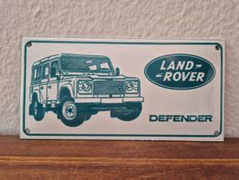 Emailschild Land Rover Defender Service Logo Emaille Schild