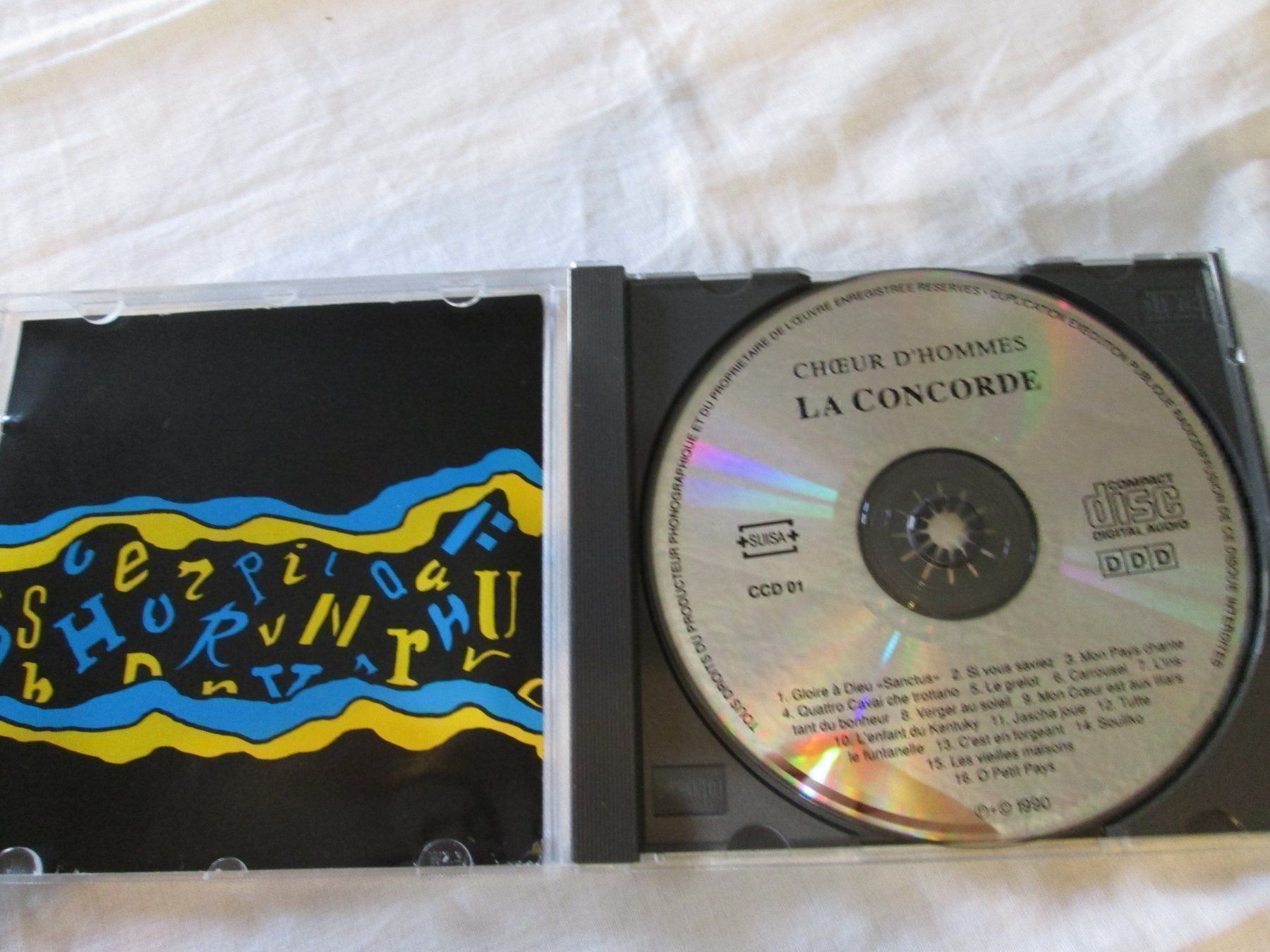 CD: CD LA CONCORDE - CHOEUR D'HOMMES – Usato da la Chaux-de-Fonds venduto da Lampe 1