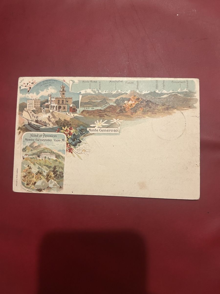 Cartoline postali: Monte Generoso 1899 – Usato da Breganzona venduto da Milesbo