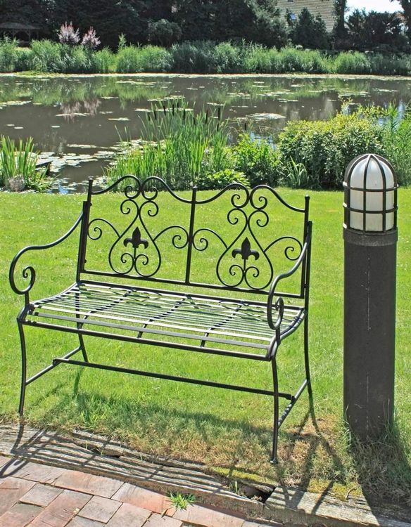 Gartenbank aus Metall B105xH90xT56 2