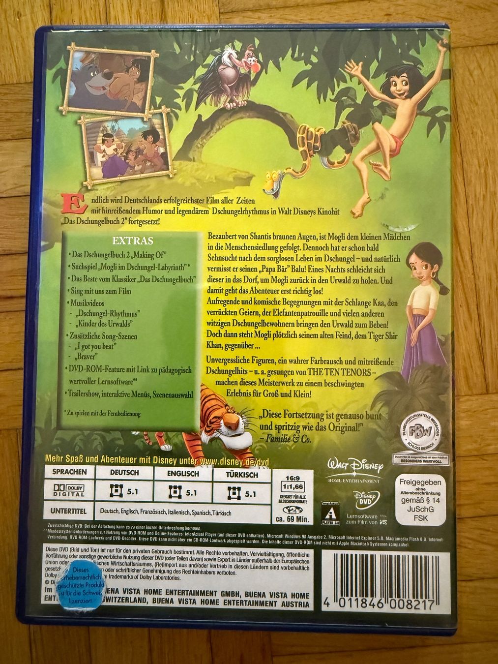 Alle DVDs: Das Dschungelbuch 2 – Gebraucht aus Brunnen von pel_vk7g 1