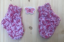 Babysocken - weiss /pink 🤍💓 - ab Geburt - NEU