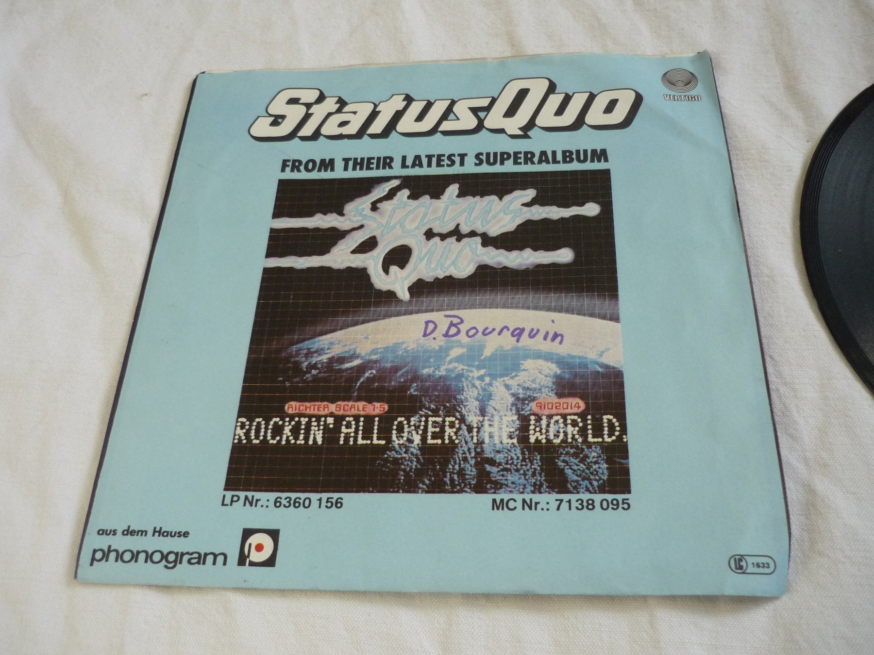 Dischi in vinile: 7" Single Rar Vinyl  - Status Quo - rockin all over – Usato da Beringen venduto da Flatretriever 1