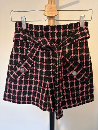 Maje Shorts black pink checked size 36 good condition