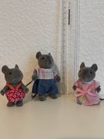 Vintage Sylvanian Families - Grey Mouse. Sammlerstück.