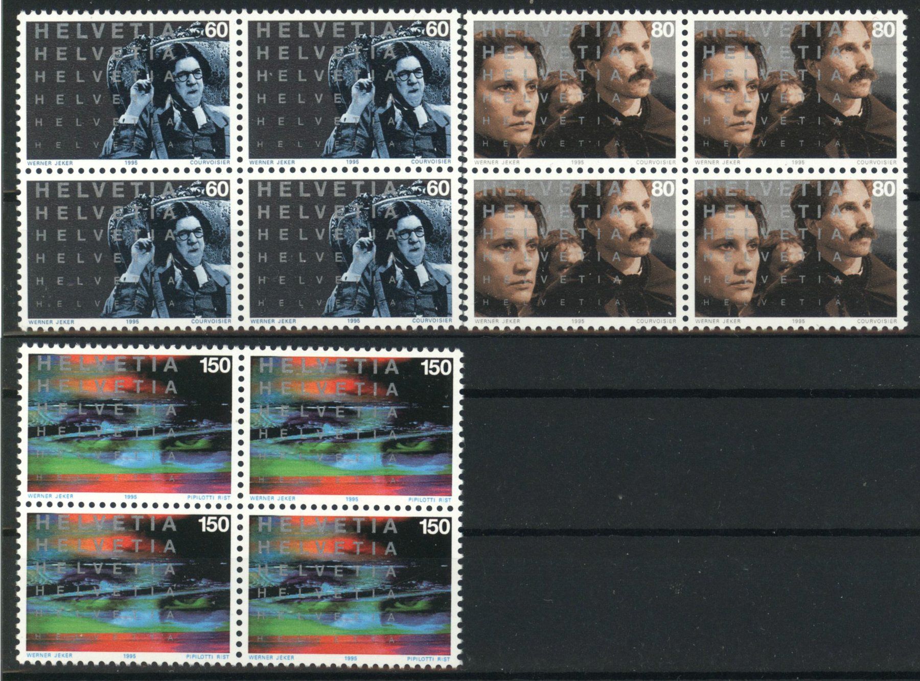 Tutti i francobolli: 1995, Sonderpostmarken I, Viererblöcke ** – Usato da Willisau venduto da Vollstempel
