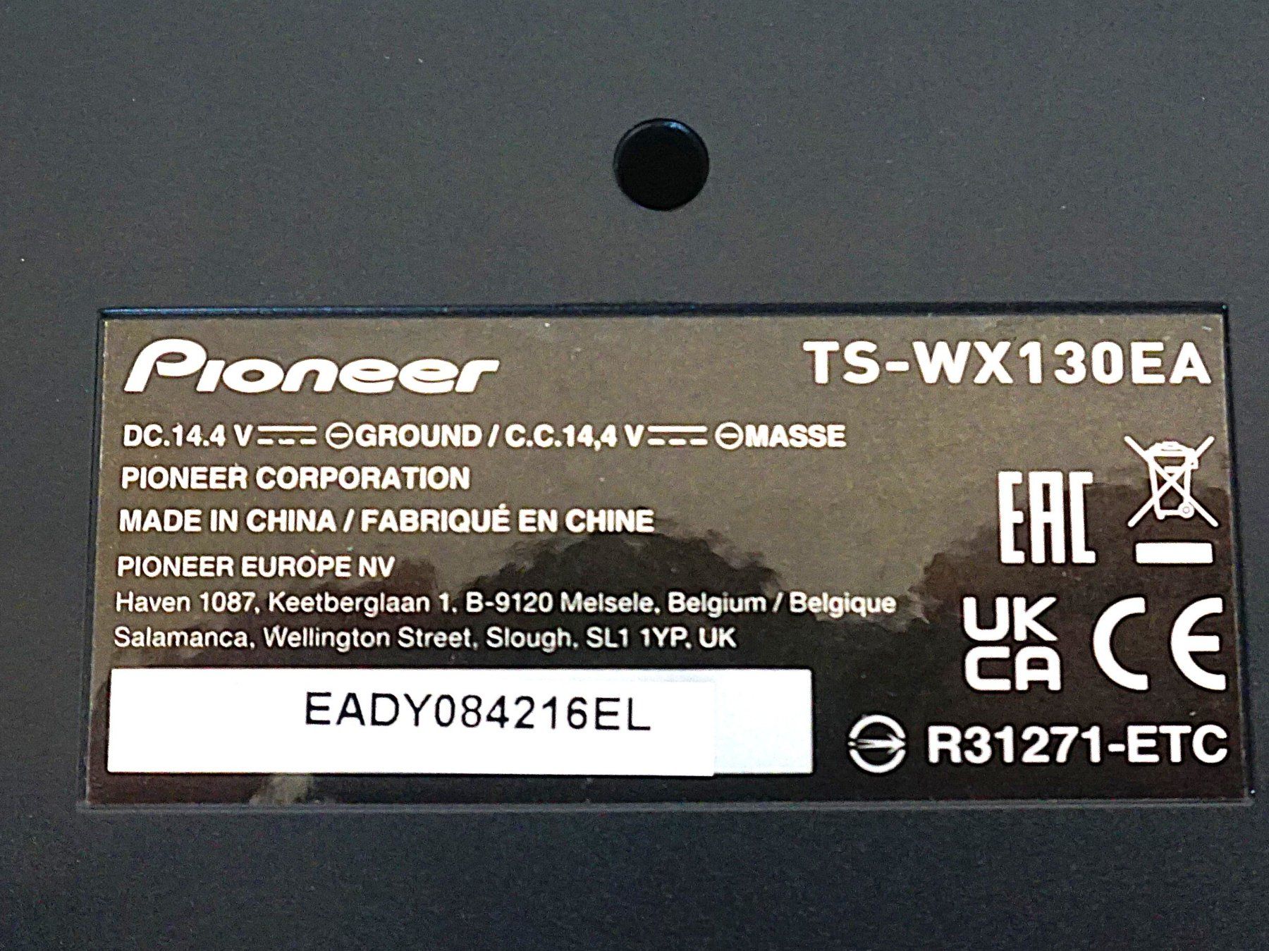 Pioneer Casse acustiche: Pioneer TS-WX 130EA CLASS D ACTIVE SUBWOOFER – Nuovo (secondo la descrizione) da Pratteln venduto da Restwert_Pratteln 4