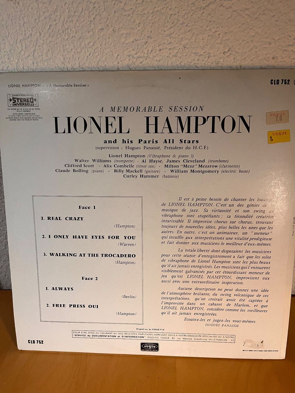 Dischi in vinile: Lionel Hampton : A Memorable Session, Schallplatte – Usato da Rüdlingen venduto da Timber_11 1