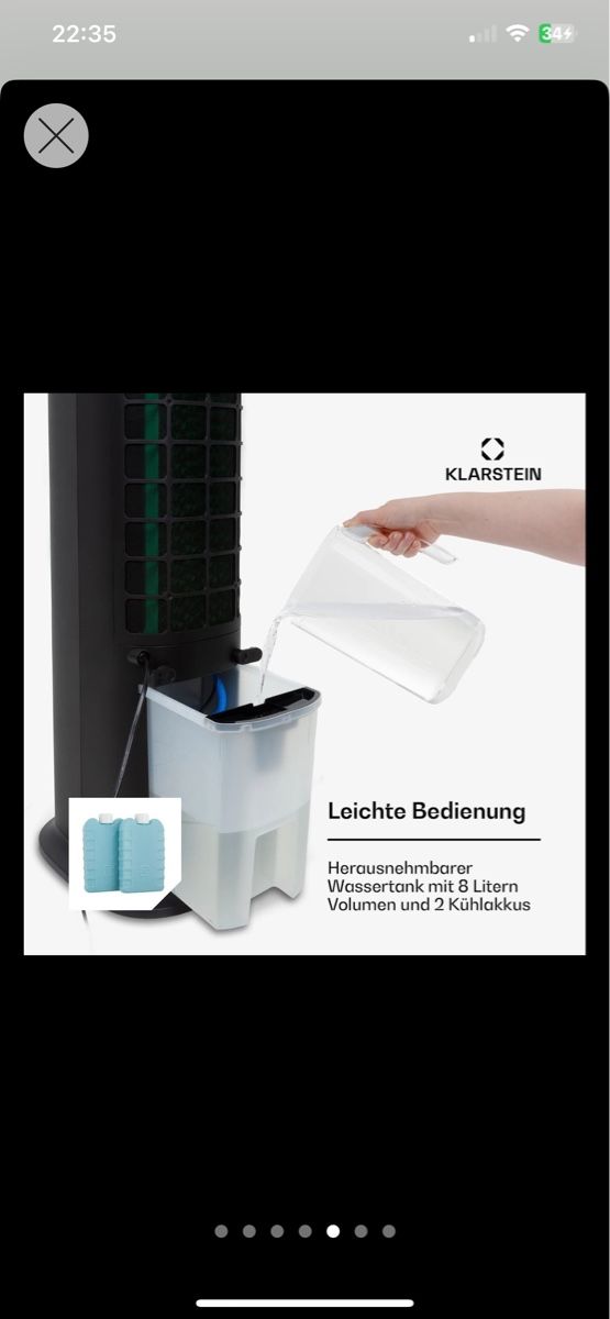 Klimageräte: Klarstein Skytower Grand Smart Luftkühler 4-in-1 – Gebraucht aus Luzern von dls_5c7k 4
