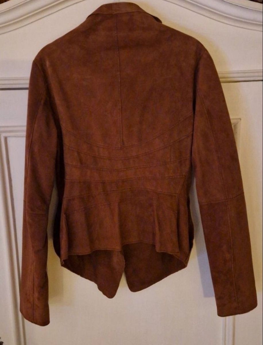 Jacken: Leonardo Suede Leather Jacket, Size 38 Made in Italy – Gebraucht aus Zürich von Heisenberg27 7