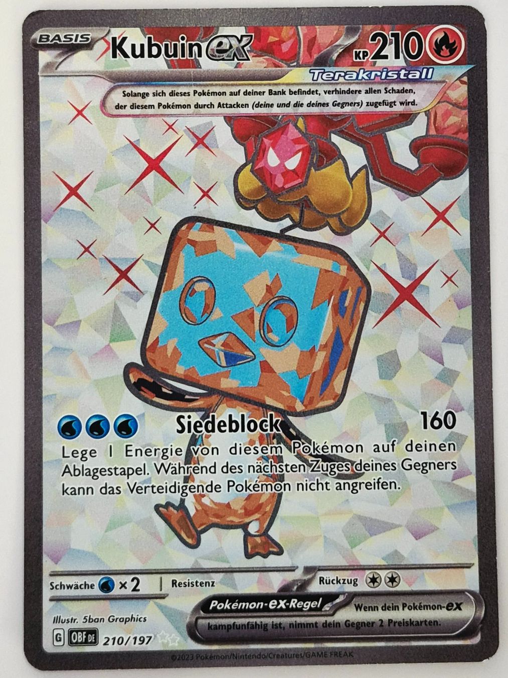 Pokémon Cartes à collectionner: Kubuin EX / Eiscue EX / Obsidianflammen / OBF 210 – Neuf (Voir description) à Arni AG par PokemonCardsStore