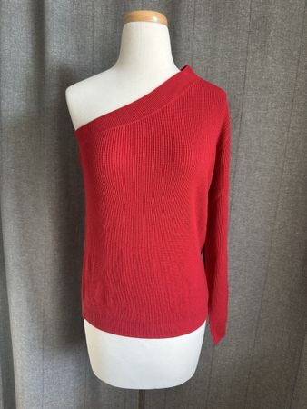 Roter one-shoulder Pullover