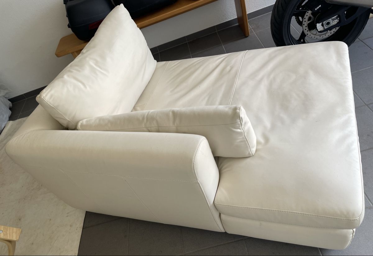 Sofas: Recamiere Ledersofa hellbeige – Gebraucht aus Alosen von cha_dhs2 1