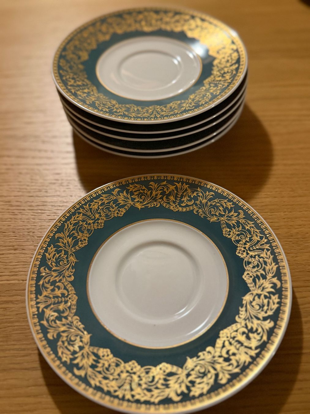 Set di piatti: Langenthal "Château" Geschirr Set Smaragd und Gold – Usato da Zürich venduto da Elena_8 5