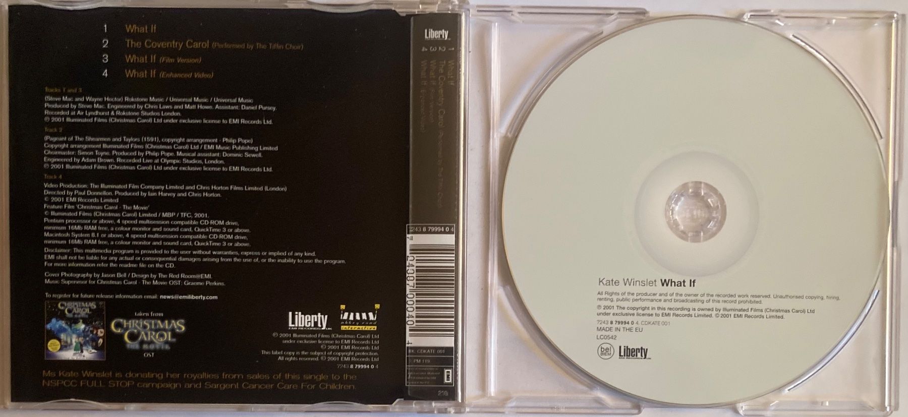 CD: KATE WINSLET - WHAT IF – Usato da Poliez-Pittet venduto da Newtown-Records 1