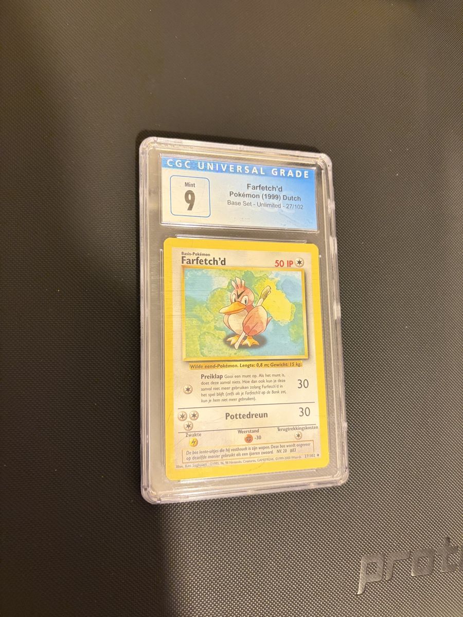 Pokémon Carte collezionabili: Farfetchd unlimited CGC 9 ab 1.- !! – Nuovo e nell'imballaggio originale da Cham venduto da genti147