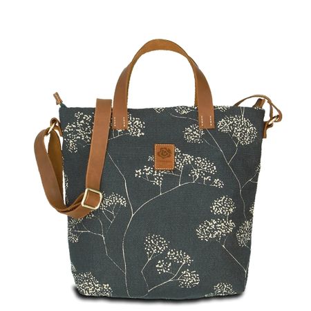 Hand-Umhängetasche JOANA light - Leinen-Leder NEU