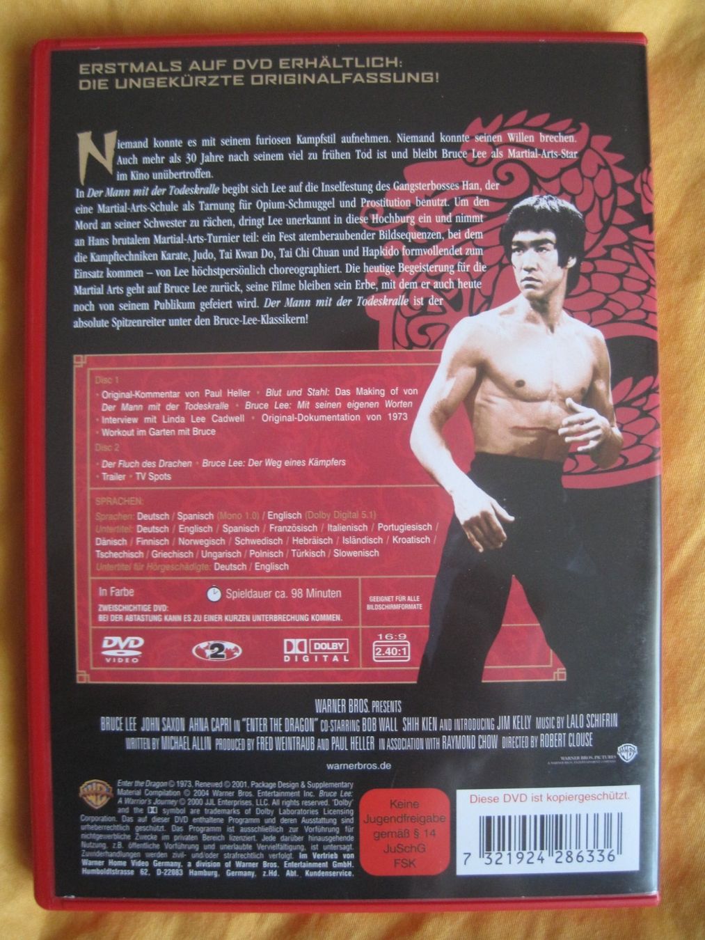 Alle DVDs: Der Mann mit der Todeskralle 1973 Special Edition UNCUT  DVD – Gebraucht aus Gossau SG von Noryflory 1