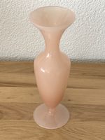 🌸 Vintage Opalin Glas Vase Rosa/Lachs 23 cm, Opaline Stil