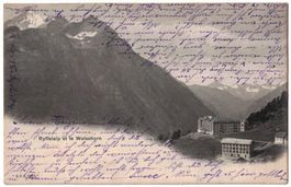 Ryffelalp et le Weisshorn, circulée 1904